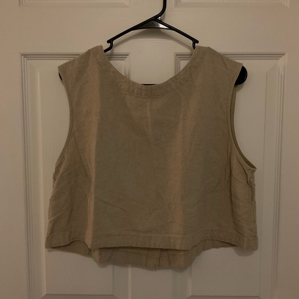 Linen crop top